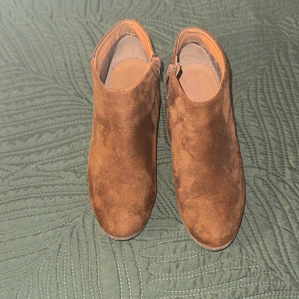 Soda Brown Ankle Booties